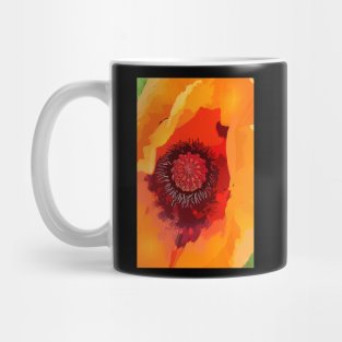 Orange Poppy Mug